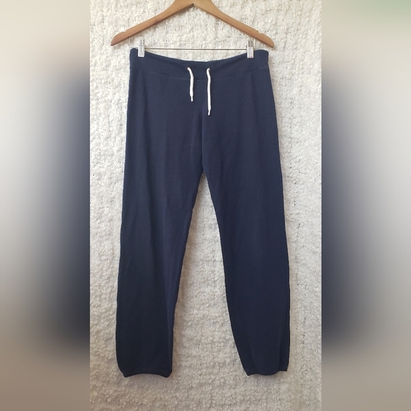 Monrow classics cropped blue joggers small - Picture 1 of 6